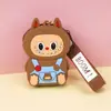 Cartera pequeña Labubu para niños de silicona, pequeño regalo, llavero, colgante, lindo regalito para máquina de garra, en stock