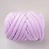 Suministro Especial Transfronterizo de Hilo Cardado de Terciopelo de Cristal 3cm Manta Hecha a Mano DIY Hilo Grueso Hilo para Cojín Tiras de Tela Hilo para Cama de Gato