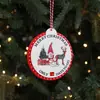 Letrero de cuenta regresiva de Navidad de madera transfronterizo, adorno colgante decorativo, reno, Papá Noel, decoración de árbol de Navidad