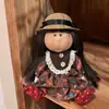 Boneca Espanhola de Batata Mia 24cm Boneca 30cm Menina Feita à Mão DIY Waldorf com Roupas Trocáveis