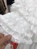 Falda Corta de Malla de Encaje Blanco Súper Hada para Mujer Cintura Alta Línea A Múltiples Niveles Estilo Pastel Ballet Tutú Falda Falda