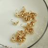 14k cor ouro preservando amor gancho unilateral bolsa fivela diy acessórios artesanais flor estrela de cinco pontas fivela de fechamento