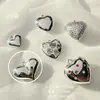 Perro Globo Electrochapado en Acrílico Forma de Corazón Hecho a Mano Materiales de Amor Materiales para Joyería DIY Accesorios Colgantes para Cadena de Teléfono Bolsos