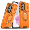 Adequado para Capa de Celular Samsung A57 Lingke A37 com Suporte de Janela Deslizante A17 Fosca A07 Anti-Queda A56 Capa Protetora A36