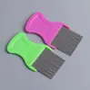 Peine de acero inoxidable para pulgas para perros y gatos, eliminando pulgas, piojos y huevos; cepillo para aseo