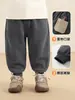 Pantalones de forro polar Kaka Panda para niños, pantalones largos de invierno cálidos para niñas, ropa de invierno para niños, pantalones de otoño/invierno para bebés y niños pequeños