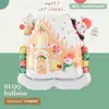 Nueva Serie de Decoración para Fiesta Navideña Mini Muñeco de Nieve, Anciano, Reno, Árbol de Navidad Globos de Papel de Aluminio Serie Navideña