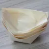 Venta al por mayor Barco de Madera Desechable Barco de Chapa Vajilla de Madera Barco de Chapa Desechable Barco para Sushi Plato de Madera para Barco