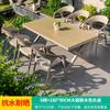 Mesa y silla de exterior para ocio, mesa y silla de terraza, mesa y silla de exterior para patio, jardín, mesa y silla de exterior, mesa de té y cafetería, conjunto de tres piezas