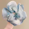 Goma para el pelo con estampado estilo Academia Melard para mujer, scrunchie de satén con malla de estampado de leopardo vintage, banda elástica de alta elasticidad y duradera
