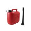 Fabricantes de barril de gasolina HDPE por atacado barril de óleo de plástico vermelho de cabelo liso Barril de gasolina de plástico de 5 litros