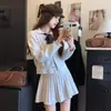 Vestido Tricô Renda Rosa Estilo Chanel Petite para Mulheres, Outono/Inverno 2026 Novo Estilo Coreano Deslumbrante