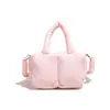 Nova Bolsa de Mão Estilo Comércio Exterior, Bolsa de Ombro Leve e Simples, Bolsa Transversal Versátil de Nylon Bordada da Moda para Mulheres