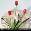 Flores Artificiales Rojas para Boda Cuidadosamente Seleccionadas, Flores Falsas de Gama Alta Color Rojo Vino Tinto, Flores Decorativas Chinas Nuevas para el Hogar