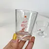 Taza Pequeña de Soju Estilo Coreano con Forma de Gato, Taza de Vidrio Linda para Beber 50ml, 0.05kg Tazas de Copa de Licor, Copa de Sake, Copa de Bebidas Espirituosas