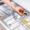 Conjunto Combinado de Caixa de Armazenamento com Compartimentos de Gaveta de Plástico Transparente Bandeja para Diversos de Penteadeira Caixa de Classificação Multifuncional Doméstica