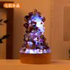 Grava de Cristal Natural Gotas de Pegamento Adornos para Árbol de Navidad Decoración de Atmósfera Navideña Transfronteriza Artesanías Adornos Venta al por Mayor