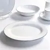 Venta al por mayor de fabricante de vajilla de cerámica blanca pura, incluyendo tazones, platos y juegos de platos para el hogar, así como platos de porcelana de hueso hechos a medida para hoteles y restaurantes, adecuados para su uso como regalos