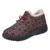 2026 Novos Sapatos de Tecido Velho de Pequim Sapatos de Algodão Femininos Inverno Com Pelúcia Espessados Quentes Antiderrapantes Sola Macia Sapatos para Mães de Meia-idade