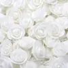 Flor de Rosa de Espuma PE de Simulação de 3,5cm Guirlanda de Flores Decorativa Manual com Flor Flor Artificial Cabeça de Flor Pequena de Espuma fabricantes