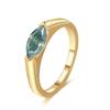 Anel de Diamante Marquise Simples Mais Vendido Novo Modelo Transfronteiriço Prata S925 Design Marquise de Moissanita Anel de Casal para Mulheres