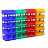 Caja de Tornillos de Plástico Zhengdong Caja de Materiales para Ferretería Caja Inclinada Caja de Almacenamiento para Herramientas de Taladro Caja de Piezas para Estantería Combinada
