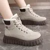 Zy12266 Sapatos Grandes de Algodão do Nordeste para Mulheres, Botas de Algodão Espessadas com Forro de Lã para o Inverno, Novo Modelo 2025, Sapatos de Cano Alto Quentes e Antiderrapantes para Mulheres