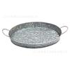 Bandeja de hierro galvanizado ovalada de estilo retro, bandeja de almacenamiento de metal para vajilla europea, bandeja de frutas, bandeja de hierro personalizable