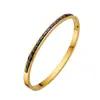 Pulsera de Acero Inoxidable para Mujer de Joyería Transfronteriza, No se Desvanece, Moderna, Lujo Ligero, de Nicho, Circonita Estrellada, Pulsera de Acero de Titanio para Mujer
