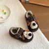 Zapatos de Algodón Felpa para Niños con Forro Polar y Grosor Adicional, Nuevo Estilo Otoño/Invierno 2025 para Niños Medianos y Mayores, Zapatos de Algodón para Niños y Padres, Interiores/Exteriores