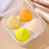 Huevo de Belleza Esponja para Polvos 4 Juegos 8 Gotas de Agua Huevo de Maquillaje sin Polvo Esponja de Maquillaje Huevo Esponja de Cojín de Aire Huevo para Maquillaje