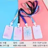 Lanyard Fosco Hello Kitty Desenho Animado Porta-Crachá Menina Panda Fofa Porta-Cartão Coração Porta-Cartão de Ônibus Acessório de Cartão de Refeição