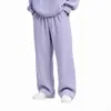 Calça Esportiva Casual Simples de Cintura com Cordão, Cor Sólida, Corte Reto Solto, Pierna Larga, Novo Estilo Europeu e Americano, Transfronteiriça, Waffle para Homens