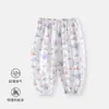 Calça de Verão Fina Anti-Mosquito para Bebê, Calça de Algodão Estilo Lanterna para Bebê, Calça Respirável Anti-Mosquito para Crianças, Produtos para Maternidade e Bebê