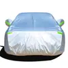 Cubierta Parasol para Coche, Funda para Coche de Tela Oxford, Forrada de Felpa, Protección Solar, Funda de Coche Engrosada, Cobertura Completa, Funda para Coche con Parasol y Protección contra la Lluvia