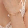 Pulsera de perlas de estilo nuevo simple de lujo ligero transfronterizo europeo y americano, cadena para mujer con cuentas de pequeñas cuentas doradas
