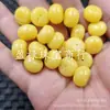 Cuentas de Cera de Abeja de Jade Fluorescentes Flotantes para Agua Salada, Cuentas Sueltas de Ábaco, Cuentas Espaciadoras de Cera de Abeja Amarilla Artificial, Accesorios para Joyería, Cuentas