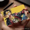Pegatina para Tarjeta de Débito de Una Pieza Más Vendida Transfronteriza Dibujos Animados Luffy Tarjeta de Comida Tarjeta de Crédito Tarjeta Bancaria Pegatina Vinilo Impermeable