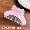 2026 Nuevo Estilo Pinza para el Cabello de Plástico con Forma de Lazo Grande para la Parte Posterior de la Cabeza Peinado de Cola de Caballo de Gama Alta Pinza de Tiburón