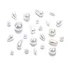Cuentas Perforadas de Imitación Perla ABS, Perlas Ovaladas de Alto Brillo, Joyería Hecha a Mano para DIY, Pulseras, Collares, Accesorios con Cuentas