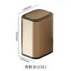 Papelera Grande de Acero Inoxidable para Hoteles, Habitaciones de Huéspedes, Salas de Masaje de Pies, Salas de Billar, Casas de Huéspedes, Inodoros y Ranuras de Baño