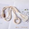 Tira de Cortina Transfronteiriça Tira com Argola de Madeira Tira Tira Nórdica Tira de Cortina Tira Borla Decorativa Simples Corda Acessórios Decorativos