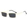 Gafas de Sol de Marco Pequeño de Nueva Moda Transfronterizas para Hombres y Mujeres, Gafas Retro Cuadradas de Viaje de Alta Gama Anti-UV