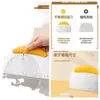 Faca de Corte de Aço Inoxidável Raspador de Tigela de Arroz Raspador de Corte Raspador Doméstico Almofada de Plástico Sem Lesões Corte de Pão no Vapor Raspador de Confeitaria