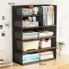 Estante de Almacenamiento de Escritorio Pequeño Simple Estante de Almacenamiento para Escritorio Pequeño Estantería Pequeña para Escritorio Estantería para Libros para el Hogar Nuevo Estilo Popular 2025