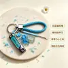 Chaveiro de ursinho de bala, cortador de unha, limpador de ouvido, pingente de conjunto de chaves simples, pingente de cortador de unha de frutinha para meninas