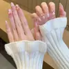 Kitty Princess Gato Ojo Arte de Uñas Portátil Efecto Blanqueador Pintado a Mano Lindo Moño Nuevos Pegatinas de Uñas de Gama Alta