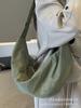 Bolso Dumpling Bolso Cruzado para Mujer 2024 Nuevo Bolso de Gran Capacidad Diseño Deportivo Casual Ropa de Trabajo de Verano Bolso de Lona