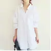 Camisas de Nuevo Estilo Primavera y Verano 2026, Holgadas de Talla Grande, Camisa de Vestir de Algodón y Lino de Textura Larga