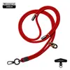 Nuevo cordón para teléfono móvil 6MM resistente para colgar en el cuello ajustable para exteriores anti-pérdida delicada cuerda trenzada para muñeca negra